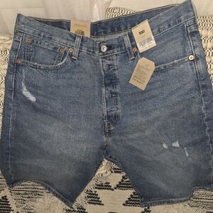 Levi 501 Classic Men's Blue Denim Shorts W34
